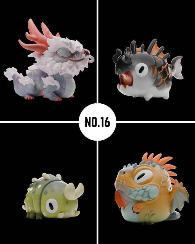 Grumpii 3D Printable Art Toy - Chubbii Series - Set 16