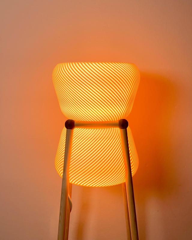 Kami - a floor lamp in boho/scandi style