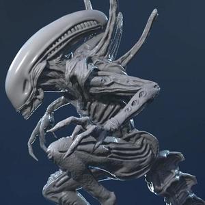 Alien Xenomorph in Diorama for 3D printing | Assembly