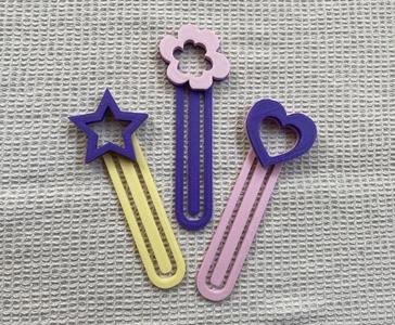 Kids Bookmarks - Hearts, Stars and Flowers   