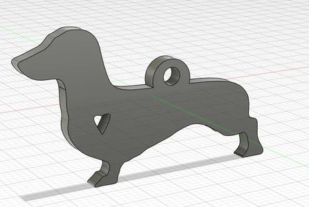 dachshund keychain   