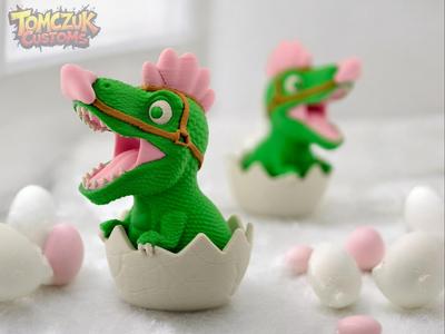 Easter T-Rex Chick - Dino In Bunny Disguise!