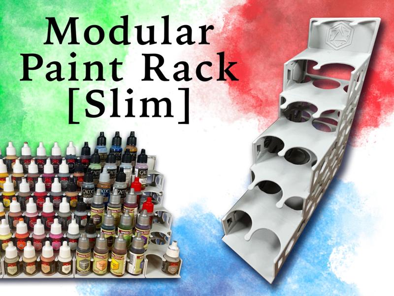Modular Paint Rack: SLIM - AP & Vallejo Bottles