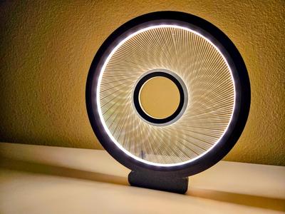 Suspended Iris - Fiber Optic Lamp
