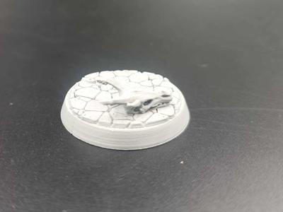 DnD Miniature Model Bases 32mm RPG - Dragon skull