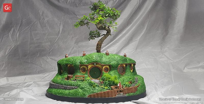 Hobbiton Bonsai Pot STL files for 3D Printing | Assembly Model