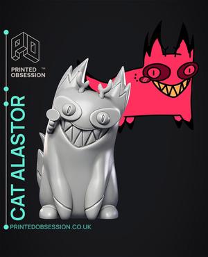 Cursed Cat Alastor - Hasbin Hotel - Fan Art