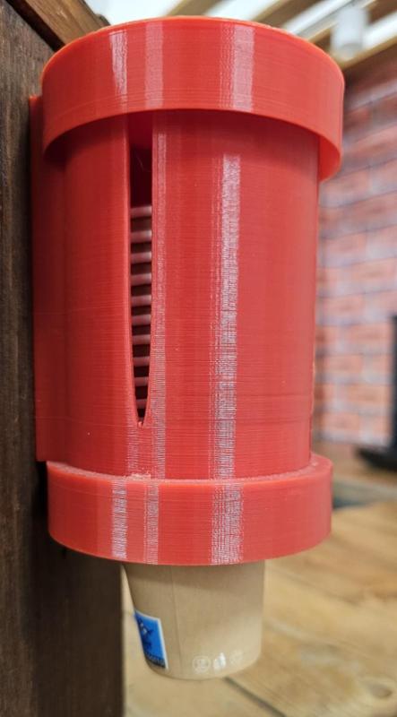 small coffee cup dispenser for wall mounting