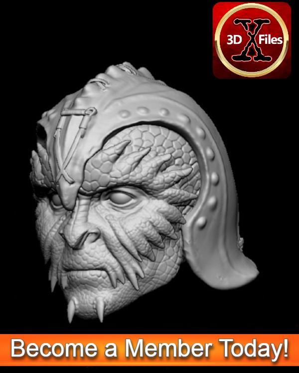 Klaatu Head Sculpt - Star Wars 1/6 Scale - Hottoys 1:6 - 3D File