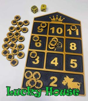 LUCKY HOUSE Game (Glückshaus Würfelspiel)   