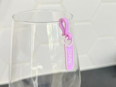 Glass marker / Name tag / Fob - Customizable