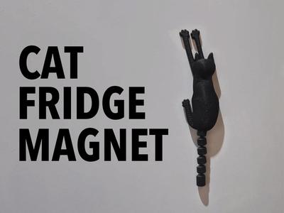 Cat Fridge Magnet with articulated tail