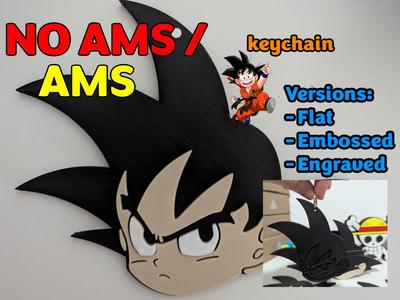 Kid Goku Head Keychain NO AMS/AMS