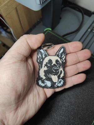 Germanshepherd dog keychain