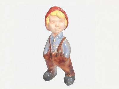 Nostalgic Boy as Garden Gnome with Cap