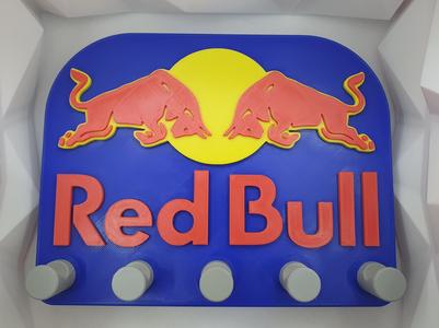 Red Bull key, medal, etc holder