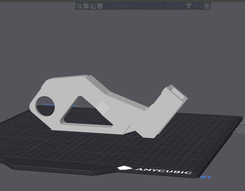 Kobra 2 Plus "Ender Style" Filament holder bracket w/improved stability, clip on mounting potential