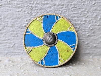 Viking shield keychain
