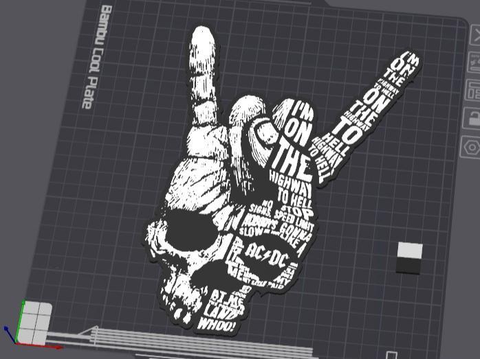 ACDC Wallart "Highway to Hell"