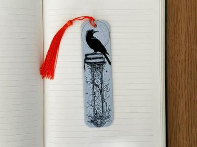 Fantasy Viking Dark Academia Raven Bookmark