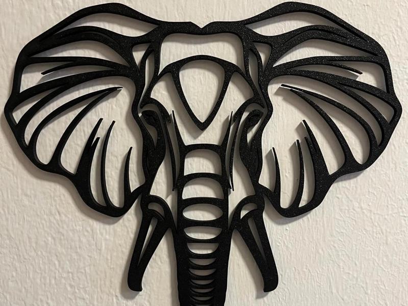 Elephant Dumbo – Modern 3D-printed wall decoration