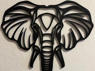 Elephant Dumbo – Modern 3D-printed wall decoration