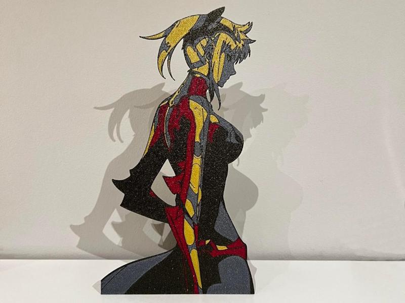 Cha Hae-in hueforge wall art