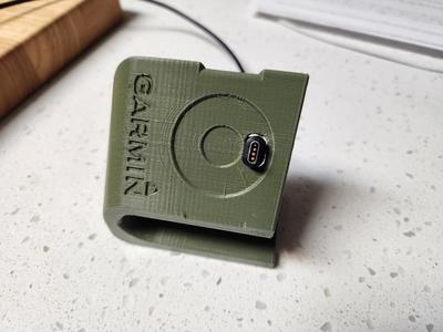 Right side Garmin watch stand with Logo