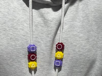 Gonggi Squid Game Hoodie Drawstring Beads_AMS