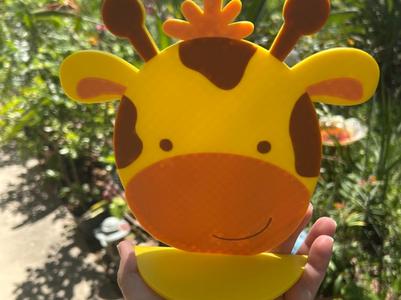Cute Giraffe Face Shelf Nursey Kids Room Decor