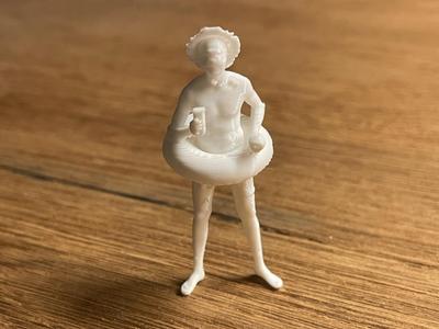 Little Man with Swim Ring