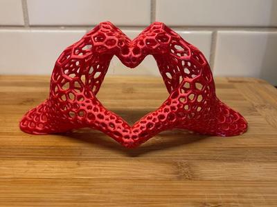 Heart Hands - Voronoi Sculpture 