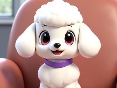 Cute Mini Poodle Model