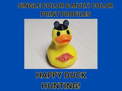 Disney Cruise Line Duck Multi and Single Color