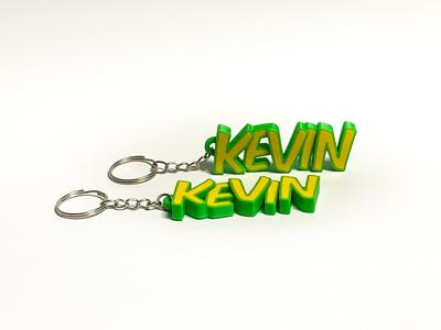 Lovely keychain with the name KEVIN