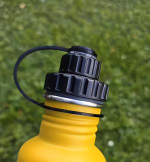 Thethered Drinking Cap for Stainless Steel Bottles