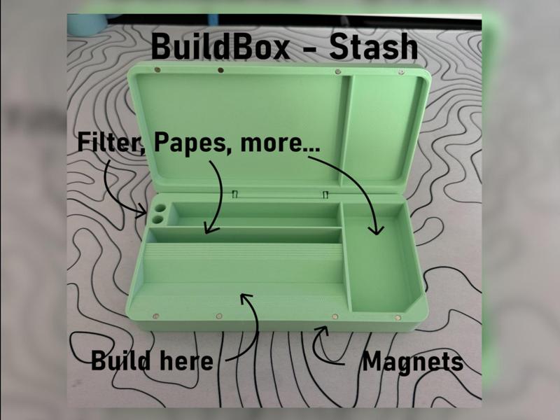 BuildBox V3/Stash - Joint rolling case with Stash