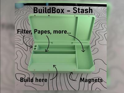 BuildBox V3/Stash - Joint rolling case with Stash