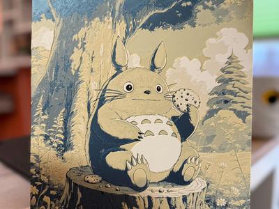 Totoro with Cookie