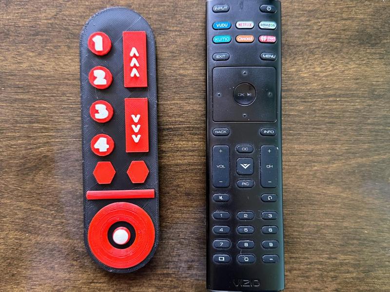 6" Long Kids Toy Fake TV Remote size of Vizio One