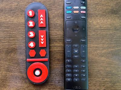 6" Long Kids Toy Fake TV Remote size of Vizio One