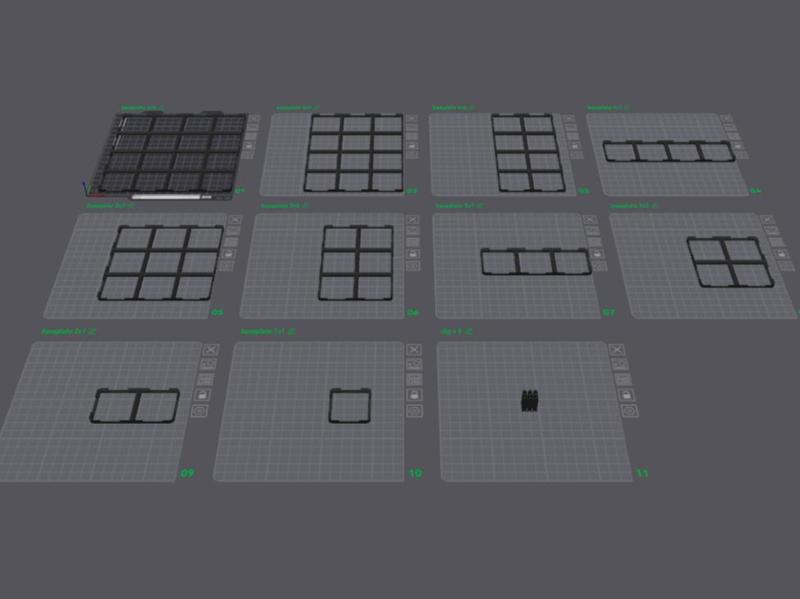 connectable gridfinity baseplates different sizes