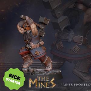 Dwarf with hammer Tabletop miniature