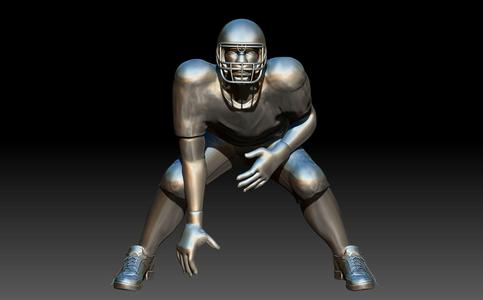 American footballer Pose
