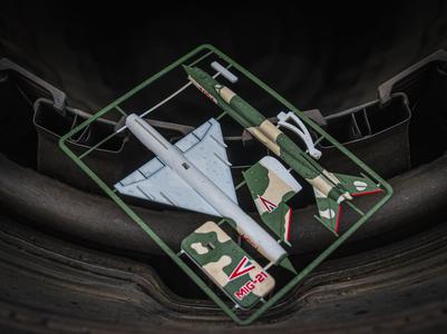 HUNAF MIG-21 Plane Kit Card