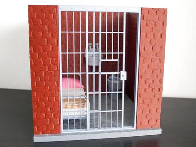 Jail Cell diorama, scale 1:12