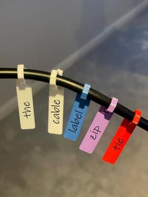 Cable label zip-ties