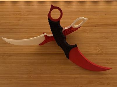 Karambit knife fidget toy