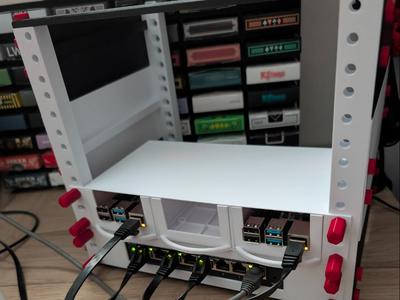 10'' server rack fully printed