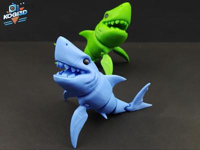 3D Printable Flexible Shark Toy
